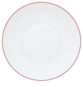 Rim soup plate vermilion - Raynaud